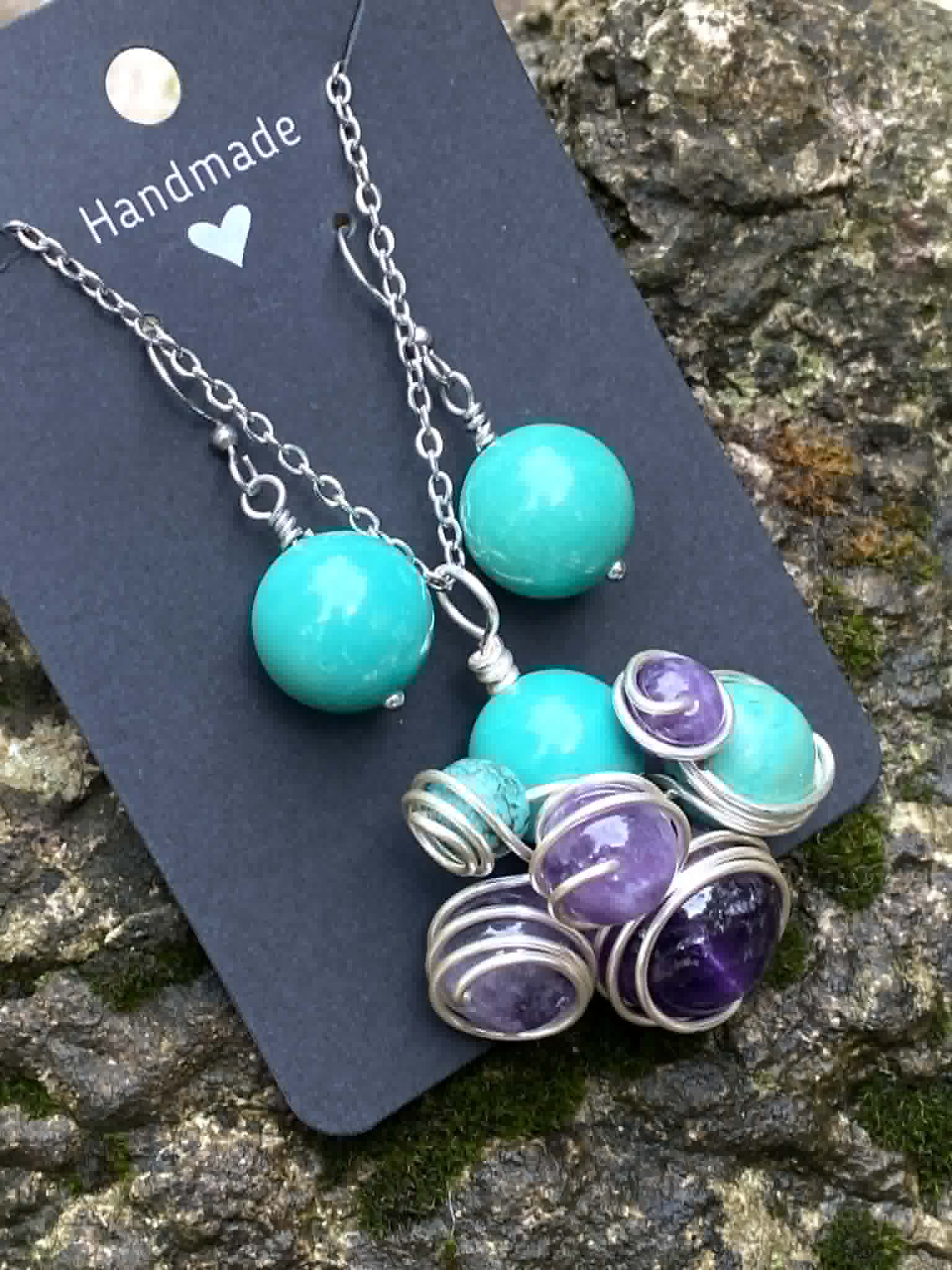 Wire Wrapped Necklace & Earrings Workshop – Strawberry Sunshine
