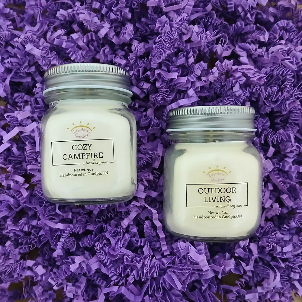 campfire soy wax candle natural soy wax candle outdoor candle cottage candle campfire candle