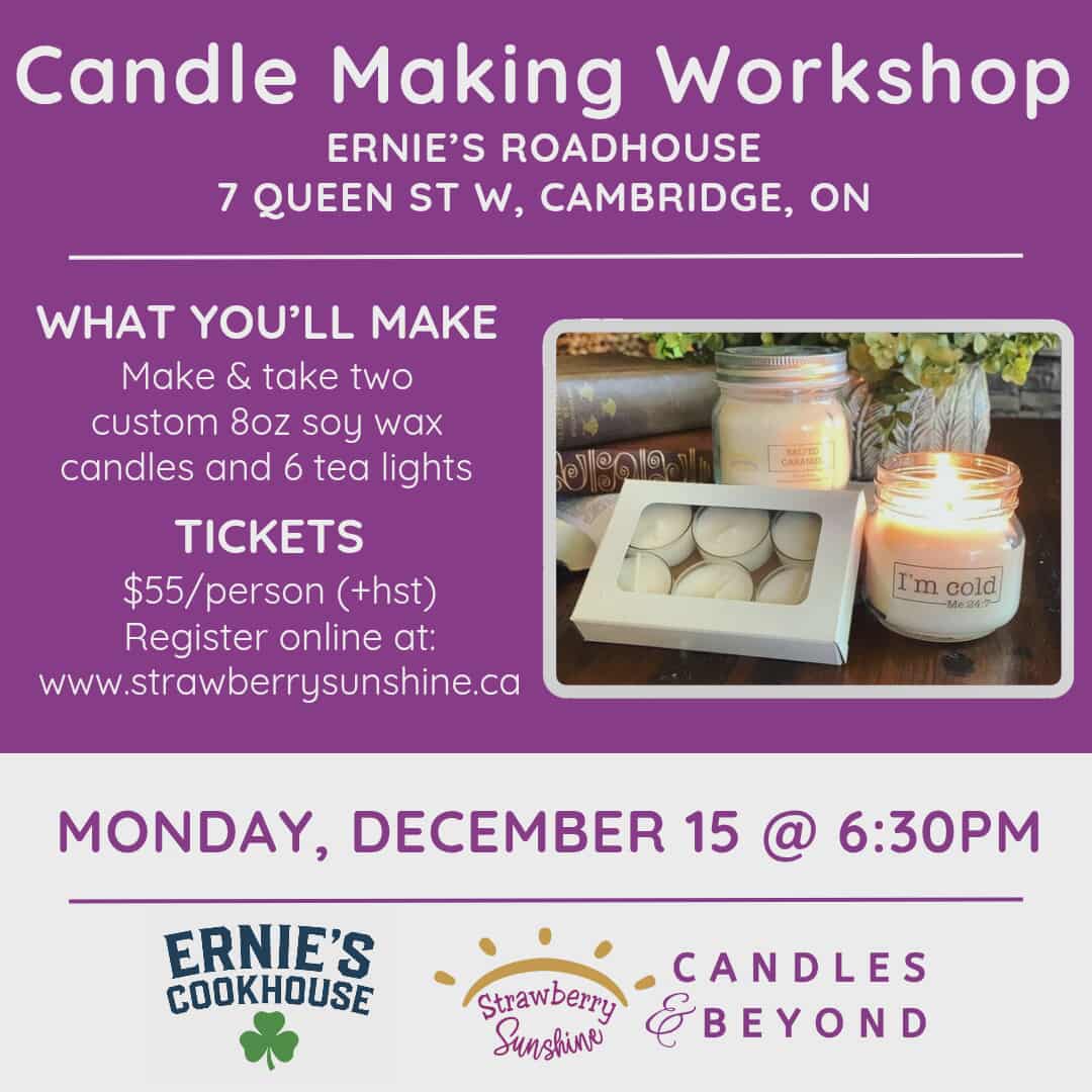 Ernie's Roadhouse - Candle Making Workshop