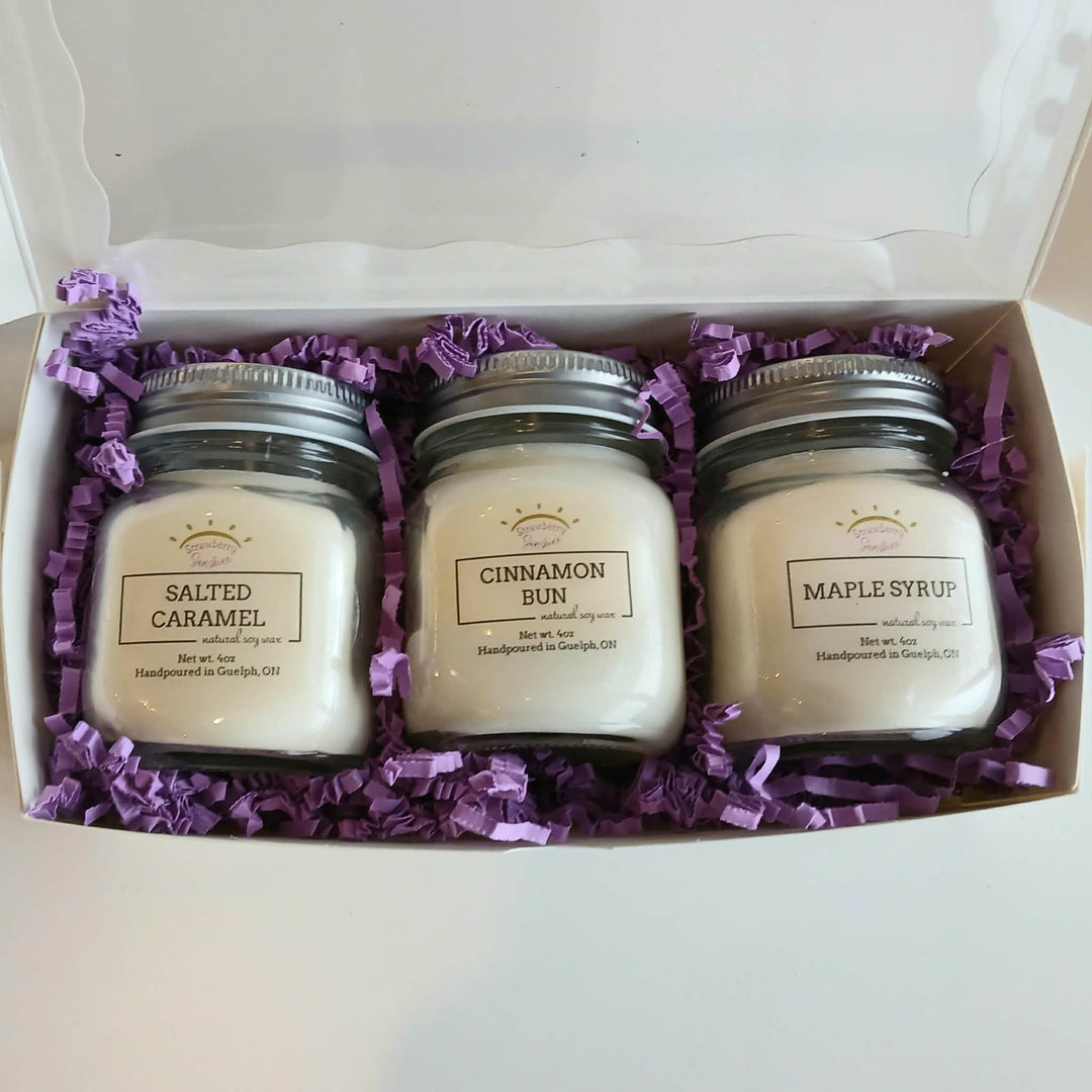 cinnamon bun candles decadent candle soy candles gift set