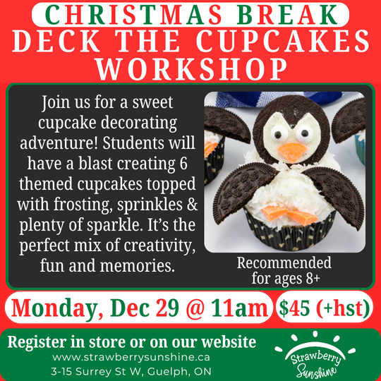 Christmas Break - Deck the Cupcakes Workshop