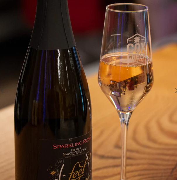 dealcoholized wine alcohol free wine nonalcoholic wine cox creek cox creek cellars winery candle store candle shop guelph candle shop candles near me sparkling rose alcohol free sparkling rose