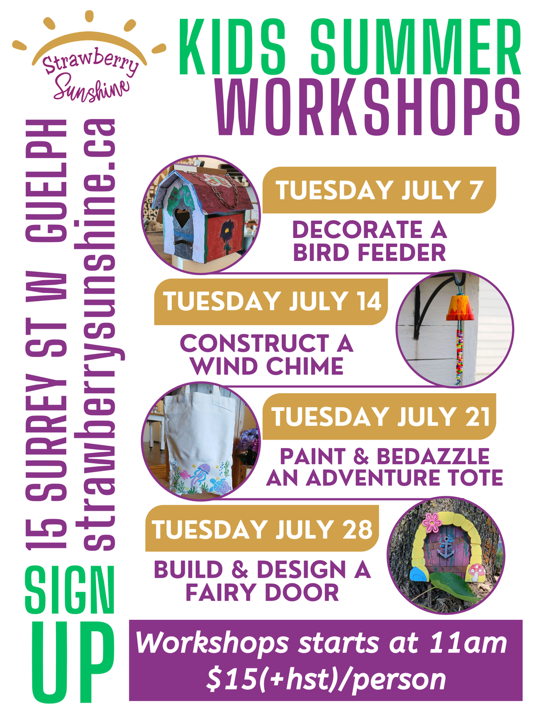 strawberry sunshine workshops candle workshops candles & beyond guelph workshops in guelph kids workshops things to do with kids in guelph things to do with kids near me