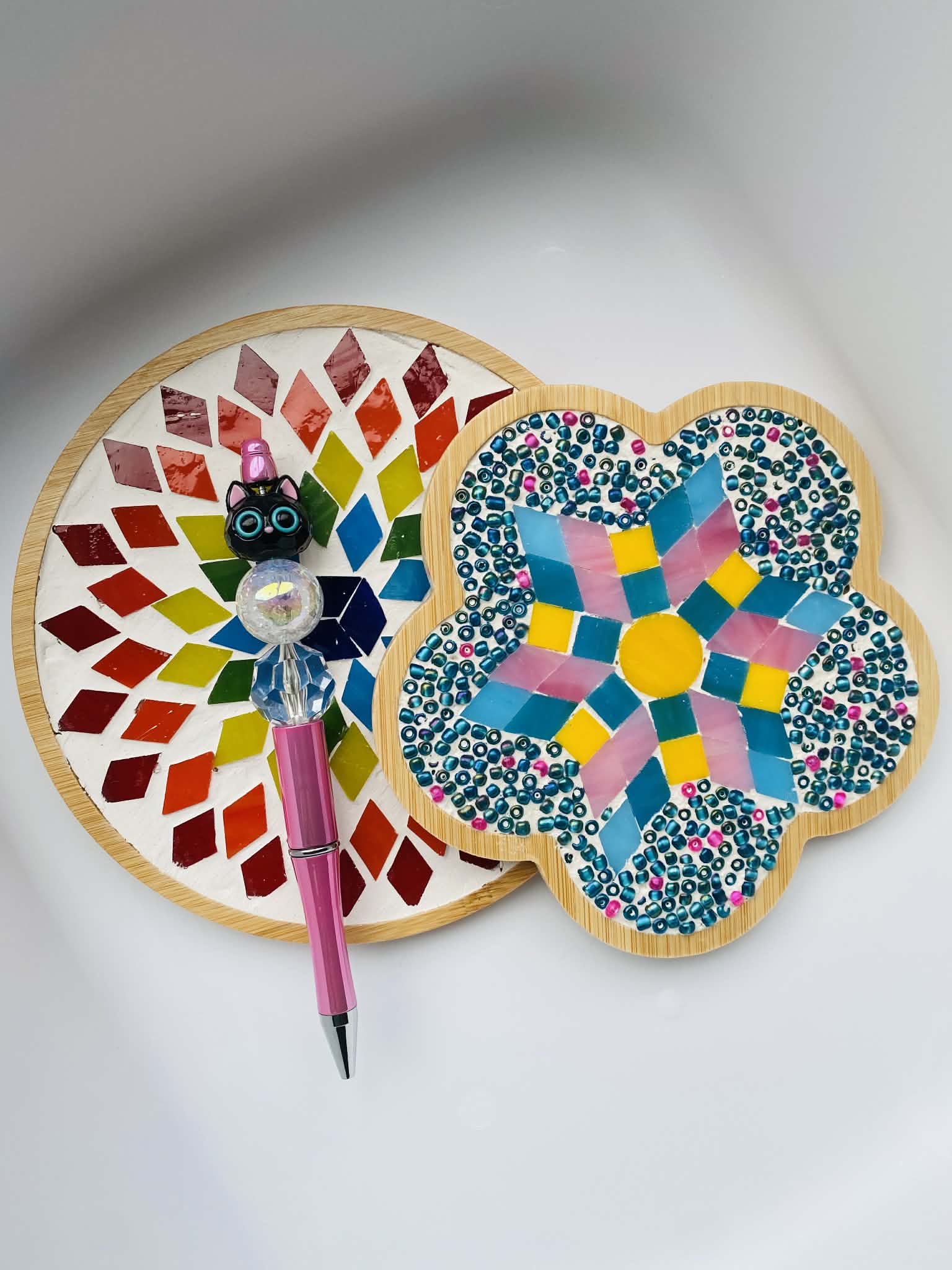 mosaic tile mosaic art kids art custom pen
