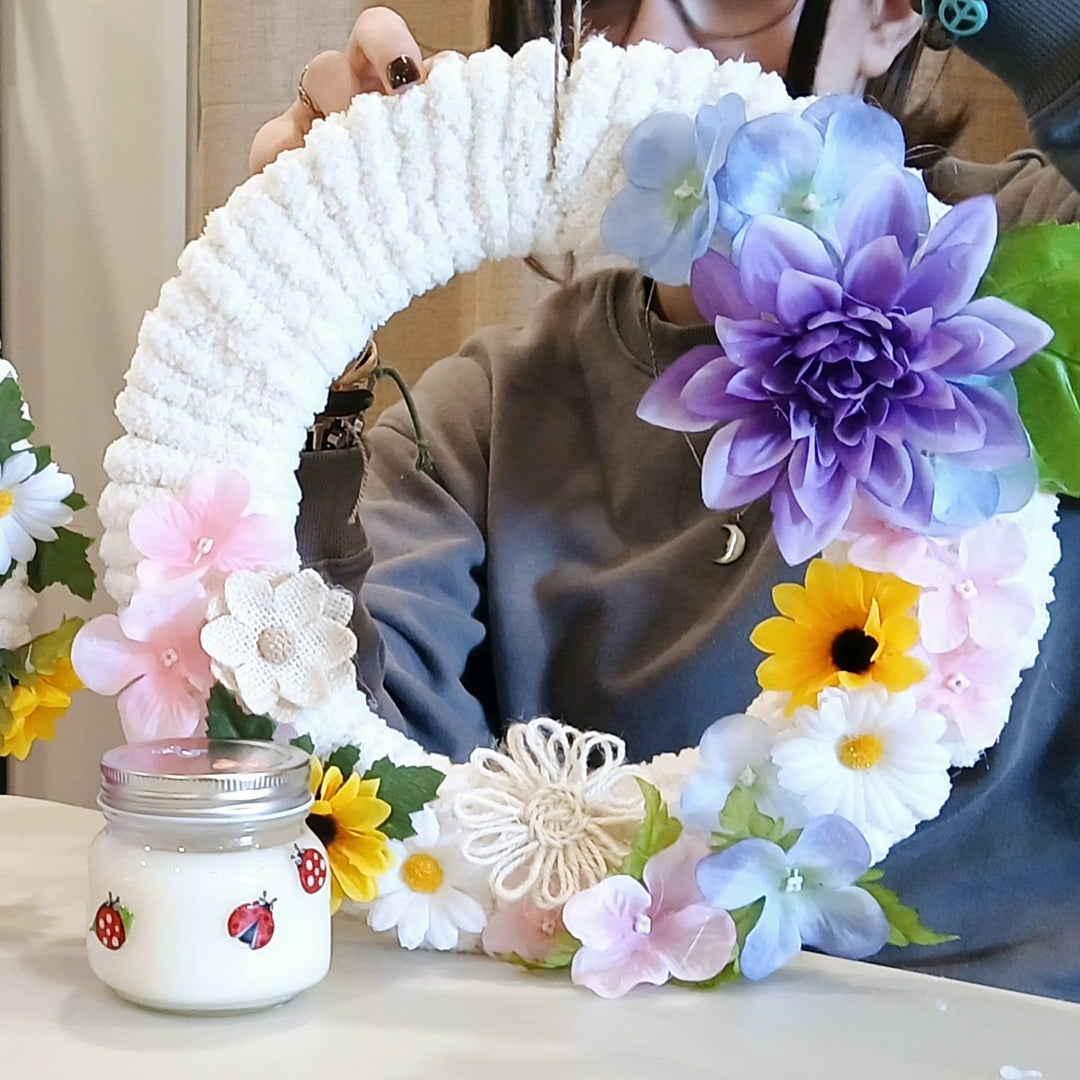 spring wreath flowers pedals 