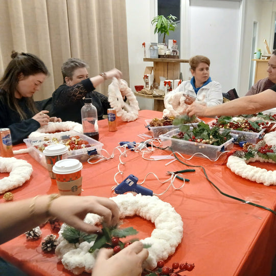 christmas wreath workshop guelph strawberry sunshine