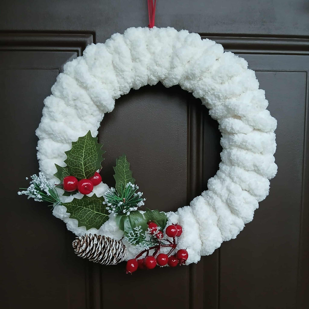 merry & bright wreath workshop guelph strawberry sunshine