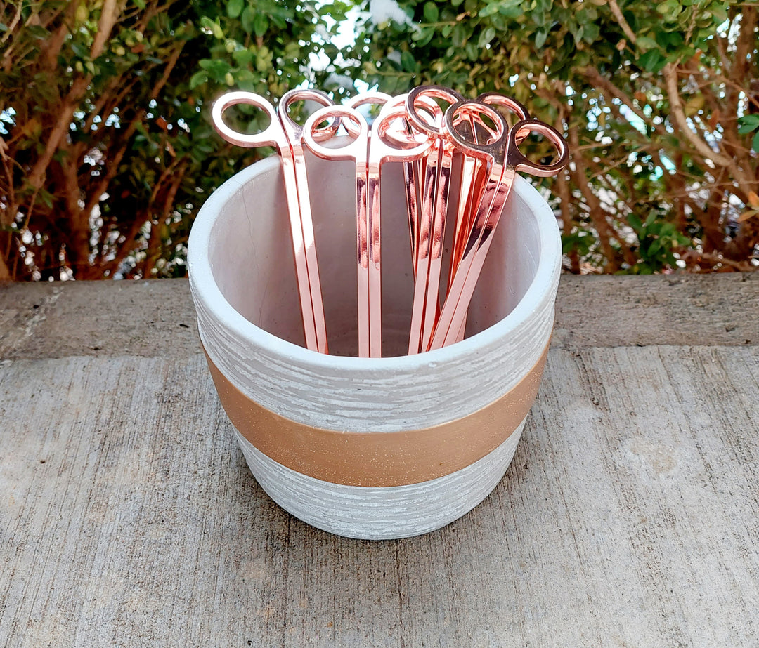 all natural soy wax candles candle scissors wick trimmer wick 1/4" wick cotton wick braided wick cut candle wick rose gold